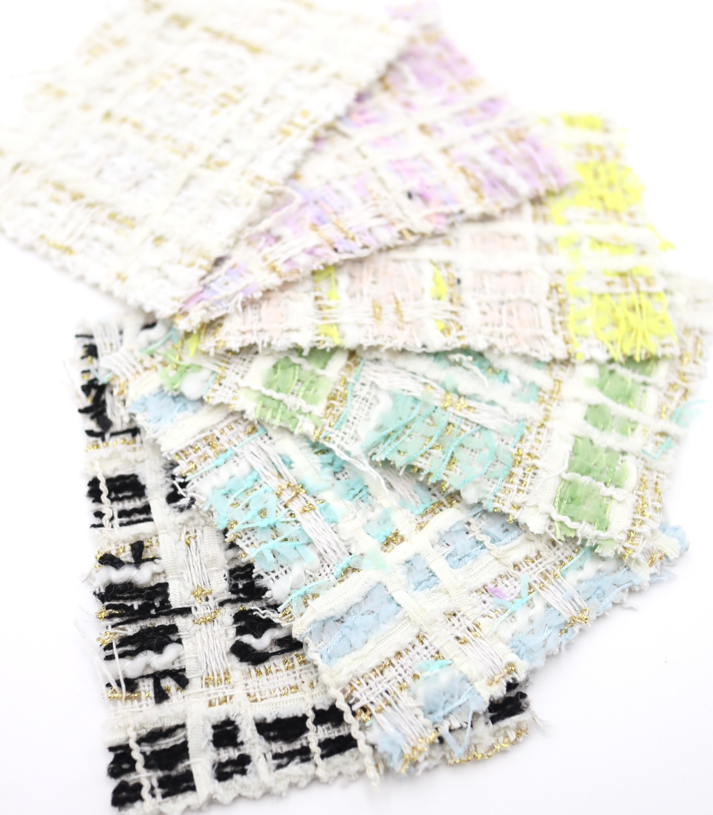 【25SS-338】テープヤーンラメ混ツィード　/0.5ｙあたり=～1235円