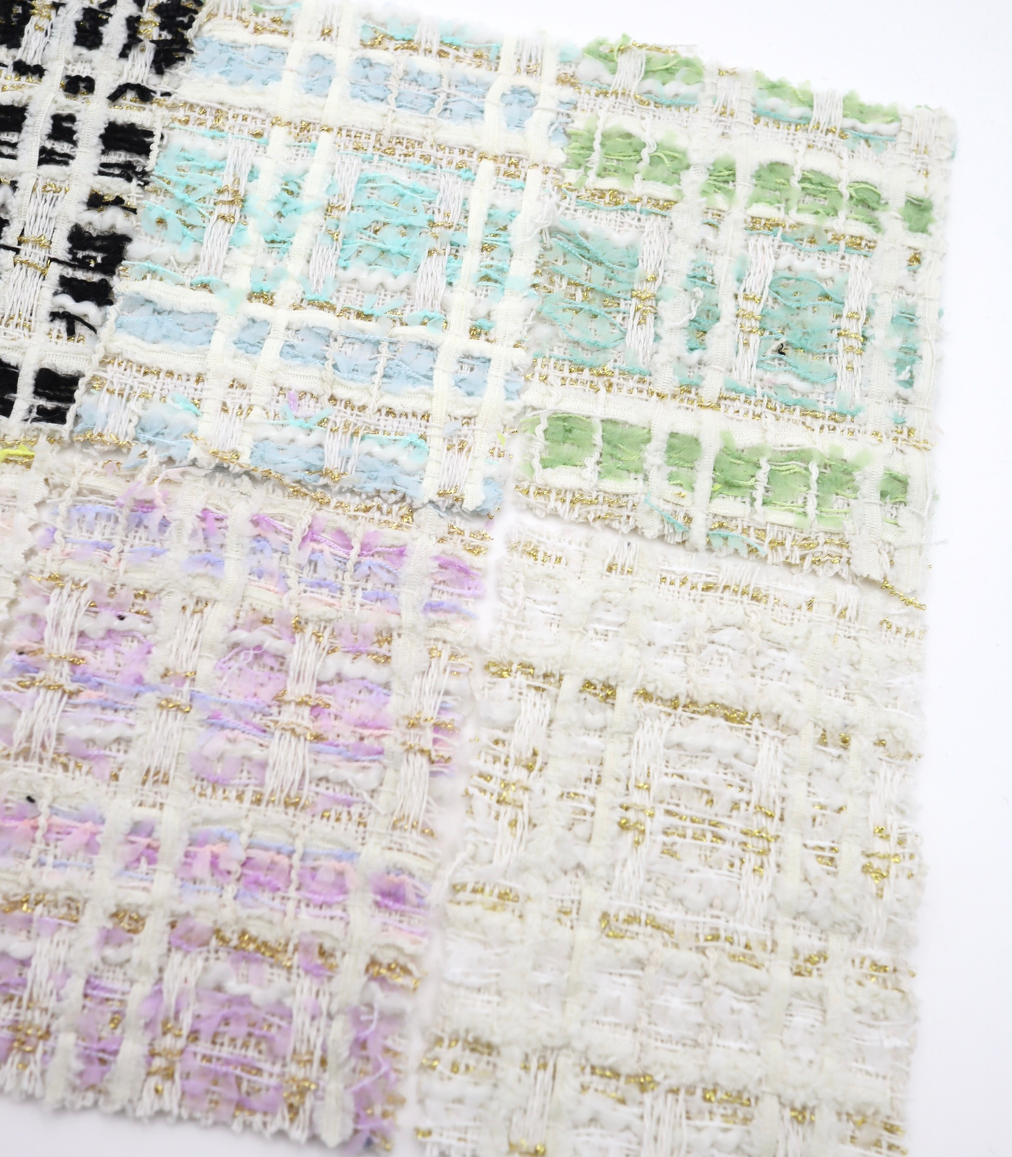 【25SS-338】テープヤーンラメ混ツィード　/0.5ｙあたり=～1235円