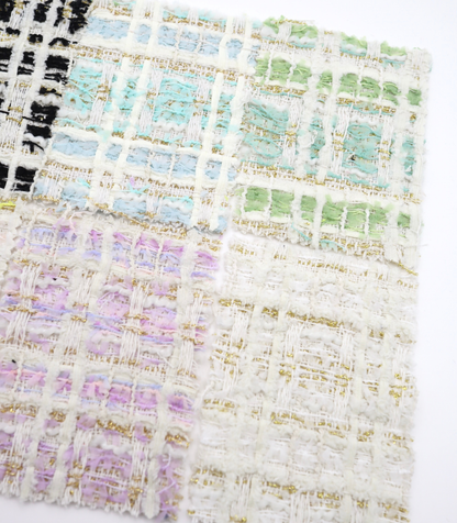 【25SS-338】テープヤーンラメ混ツィード　/0.5ｙあたり=～1235円