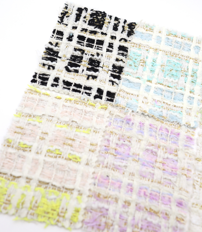 【25SS-338】テープヤーンラメ混ツィード　/0.5ｙあたり=～1235円