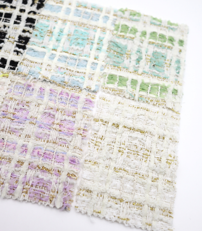 【25SS-338】テープヤーンラメ混ツィード　/0.5ｙあたり=～1235円