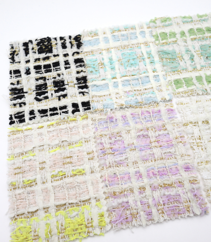 【25SS-338】テープヤーンラメ混ツィード　/0.5ｙあたり=～1235円