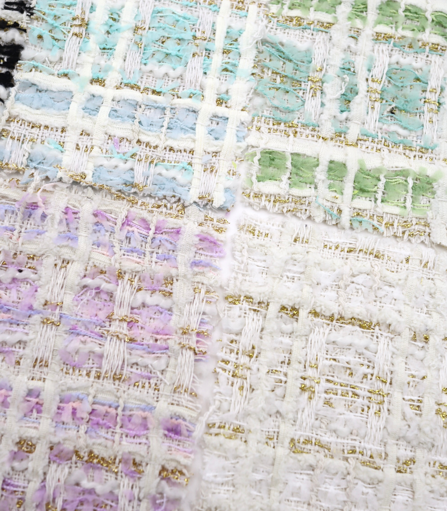 【25SS-338】テープヤーンラメ混ツィード　/0.5ｙあたり=～1235円