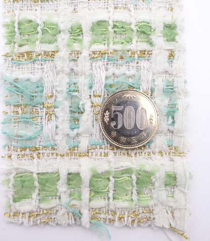【25SS-338】テープヤーンラメ混ツィード　/0.5ｙあたり=～1235円