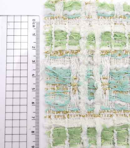 【25SS-338】テープヤーンラメ混ツィード　/0.5ｙあたり=～1235円