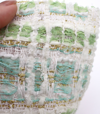 【25SS-338】テープヤーンラメ混ツィード　/0.5ｙあたり=～1235円