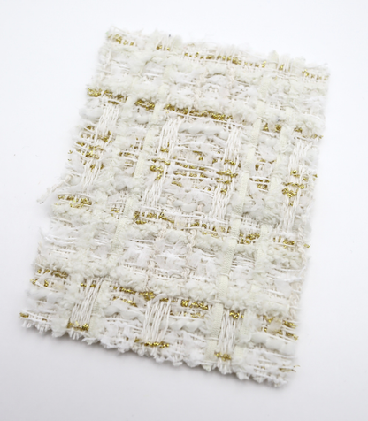 【25SS-338】テープヤーンラメ混ツィード　/0.5ｙあたり=～1235円