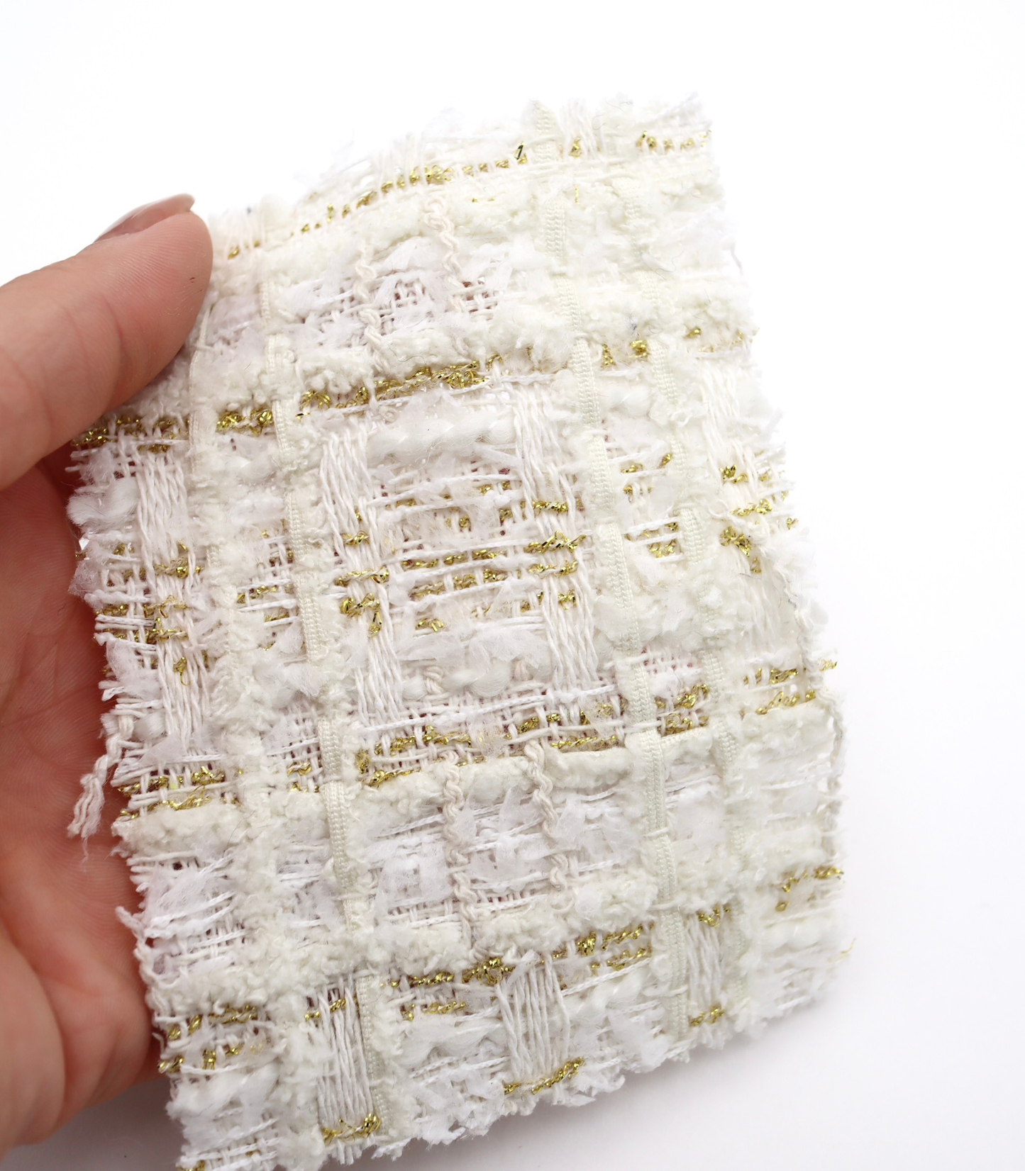 【25SS-338】テープヤーンラメ混ツィード　/0.5ｙあたり=～1235円