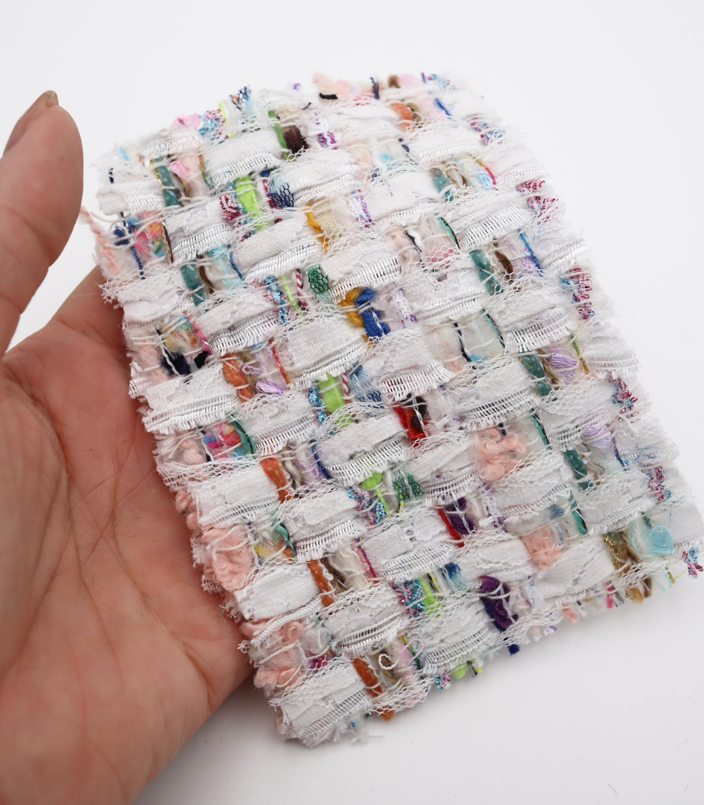 【25SS-335】テープ×チュールヤーンミックスツイード　/0.5ｙあたり=～2075円