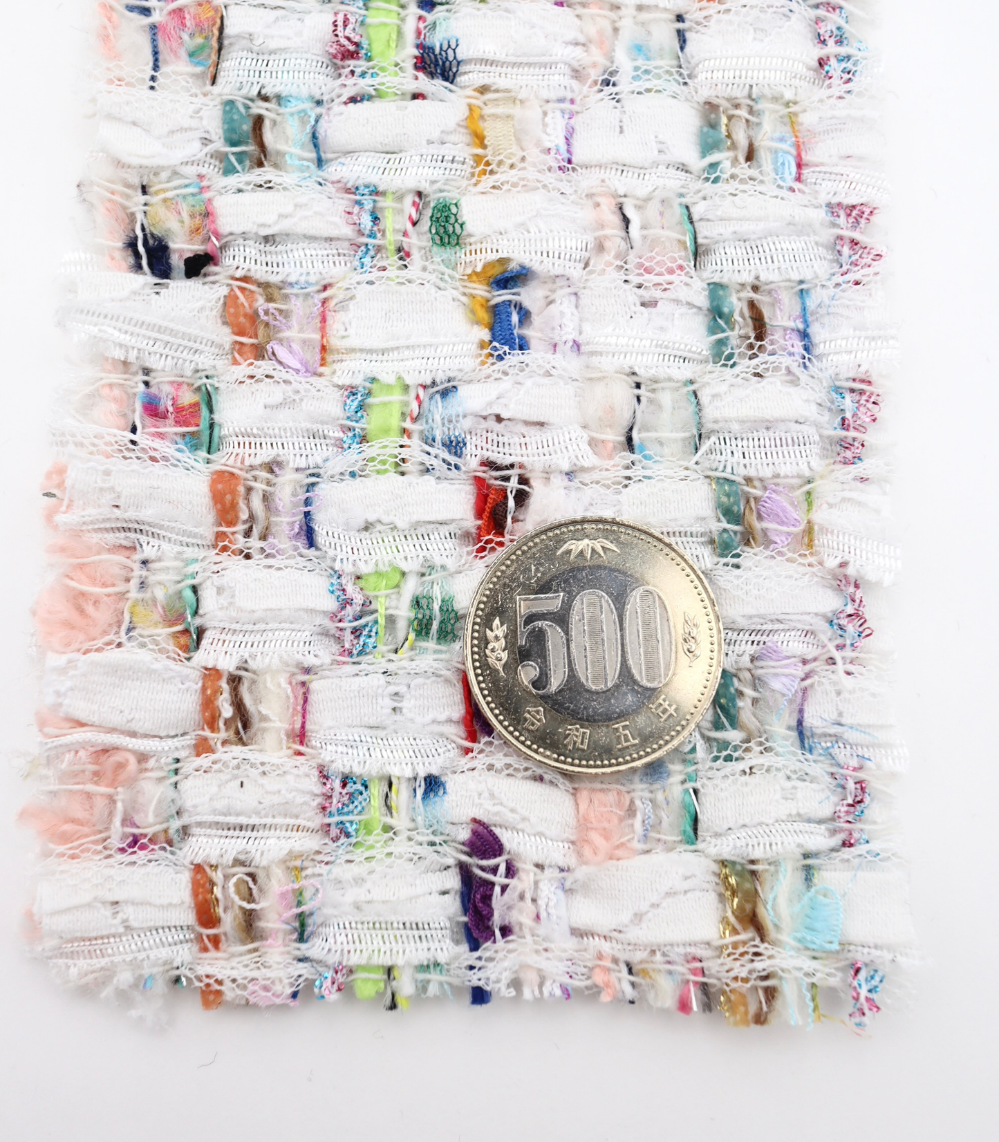 【25SS-335】テープ×チュールヤーンミックスツイード　/0.5ｙあたり=～2075円