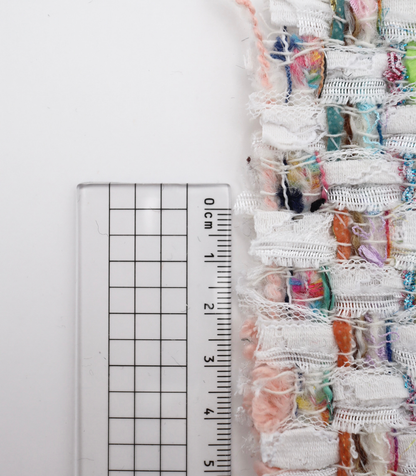 【25SS-335】テープ×チュールヤーンミックスツイード　/0.5ｙあたり=～2075円