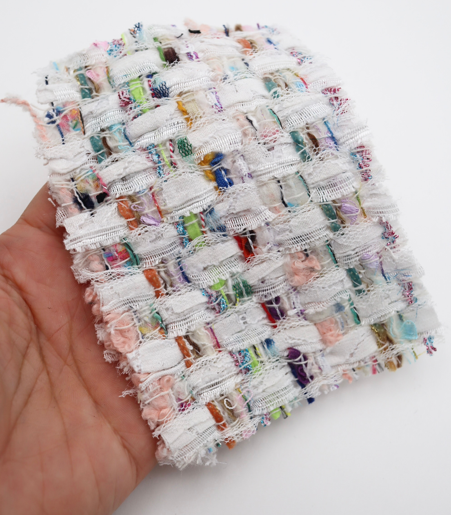 【25SS-335】テープ×チュールヤーンミックスツイード　/0.5ｙあたり=～2075円