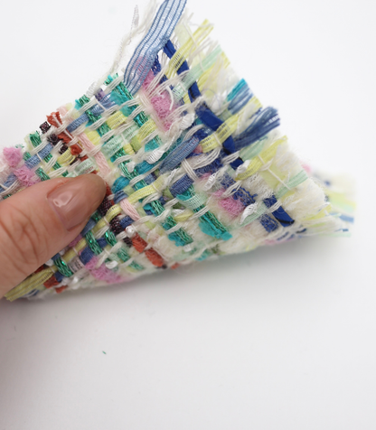 【25SS-336】テープヤーンミックスカラーツイード　/0.5ｙあたり=～1785円