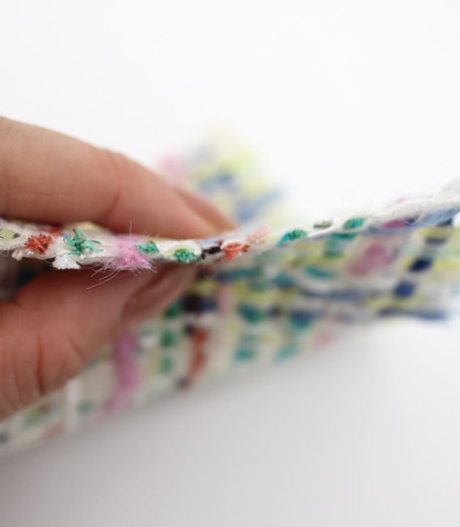 【25SS-336】テープヤーンミックスカラーツイード　/0.5ｙあたり=～1785円