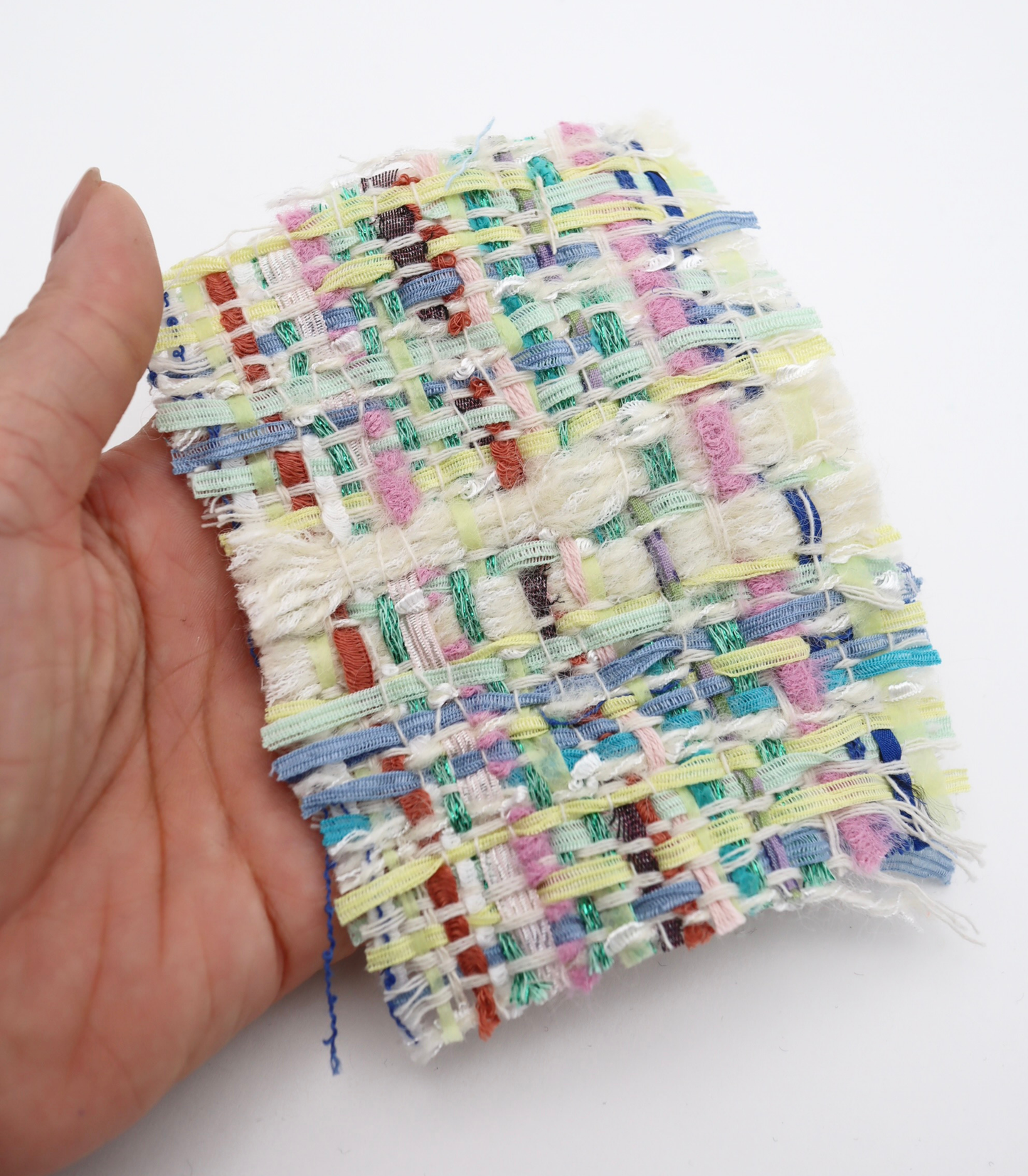 【25SS-336】テープヤーンミックスカラーツイード　/0.5ｙあたり=～1785円