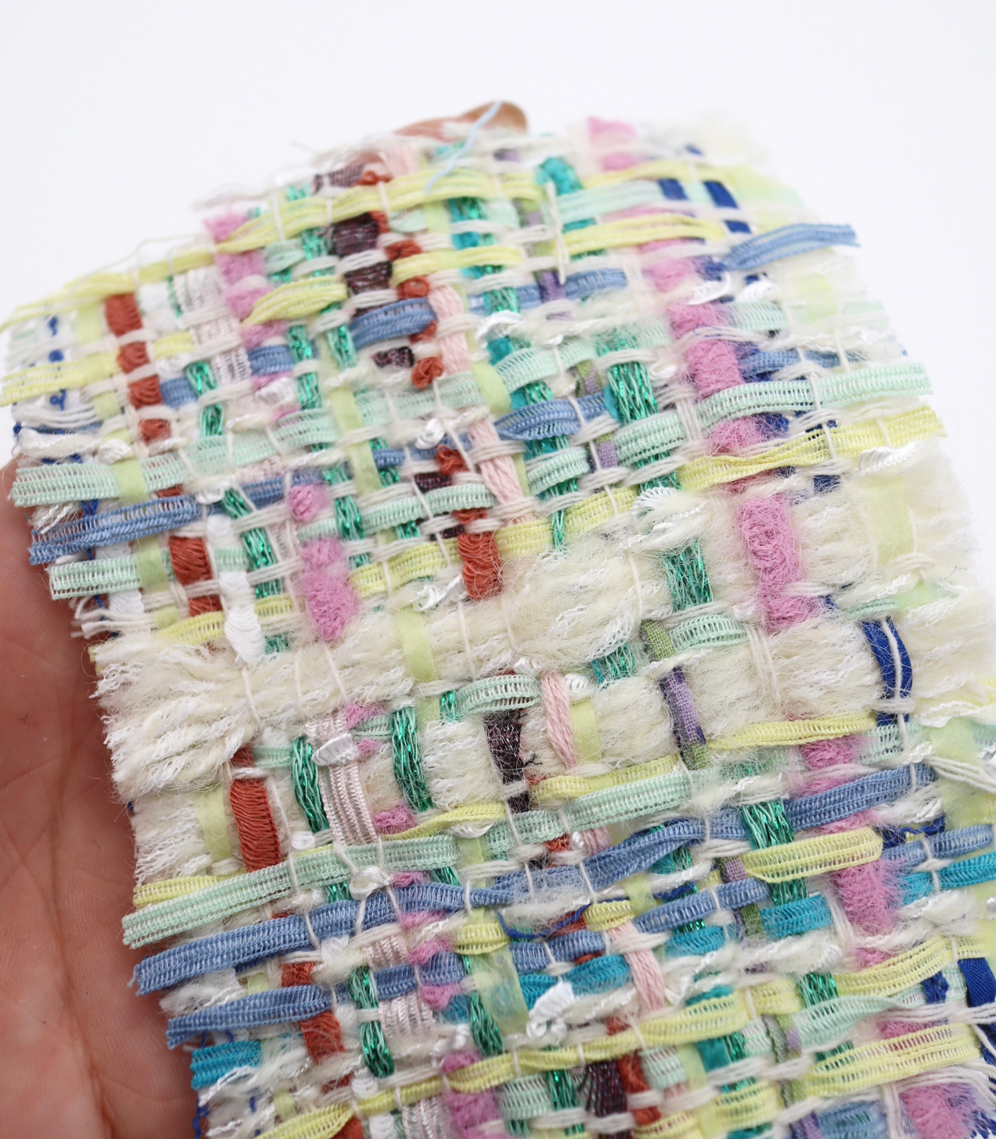 【25SS-336】テープヤーンミックスカラーツイード　/0.5ｙあたり=～1785円