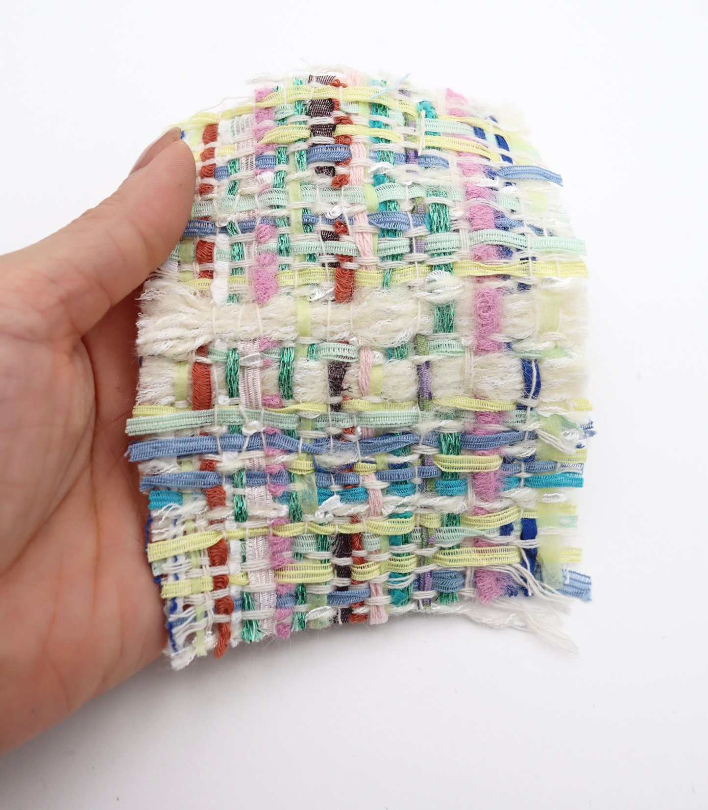 【25SS-336】テープヤーンミックスカラーツイード　/0.5ｙあたり=～1785円