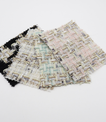 【25SS-337】テープヤーンラメ混ツイード　/0.5ｙあたり=～1220円