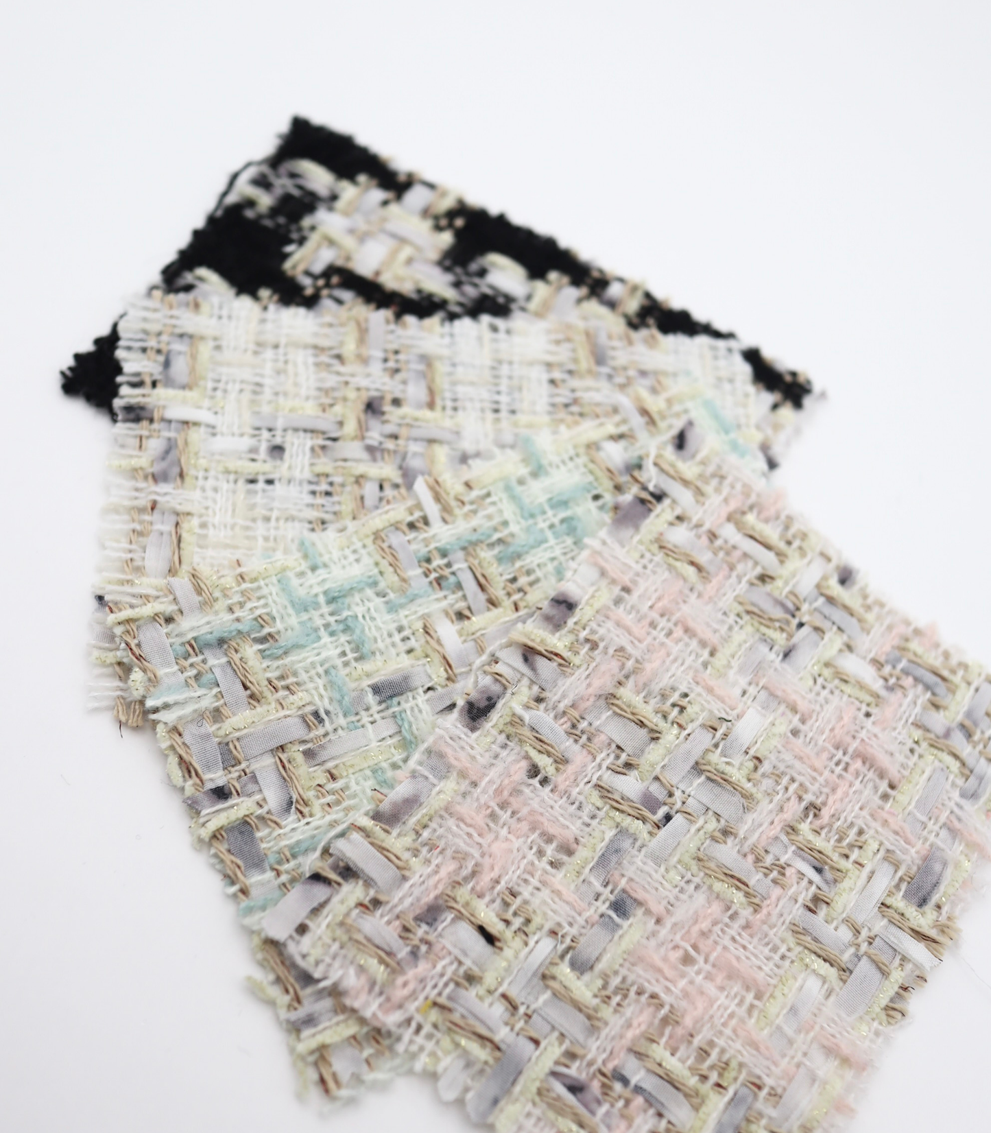 【25SS-337】テープヤーンラメ混ツイード　/0.5ｙあたり=～1220円