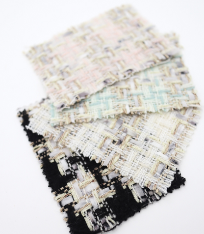 【25SS-337】テープヤーンラメ混ツイード　/0.5ｙあたり=～1220円