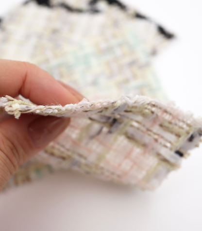 【25SS-337】テープヤーンラメ混ツイード　/0.5ｙあたり=～1220円