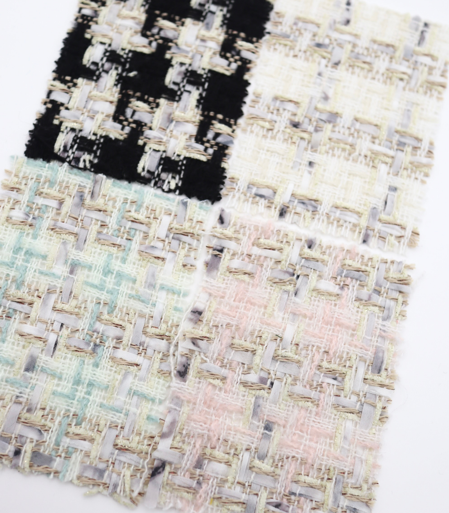 【25SS-337】テープヤーンラメ混ツイード　/0.5ｙあたり=～1220円