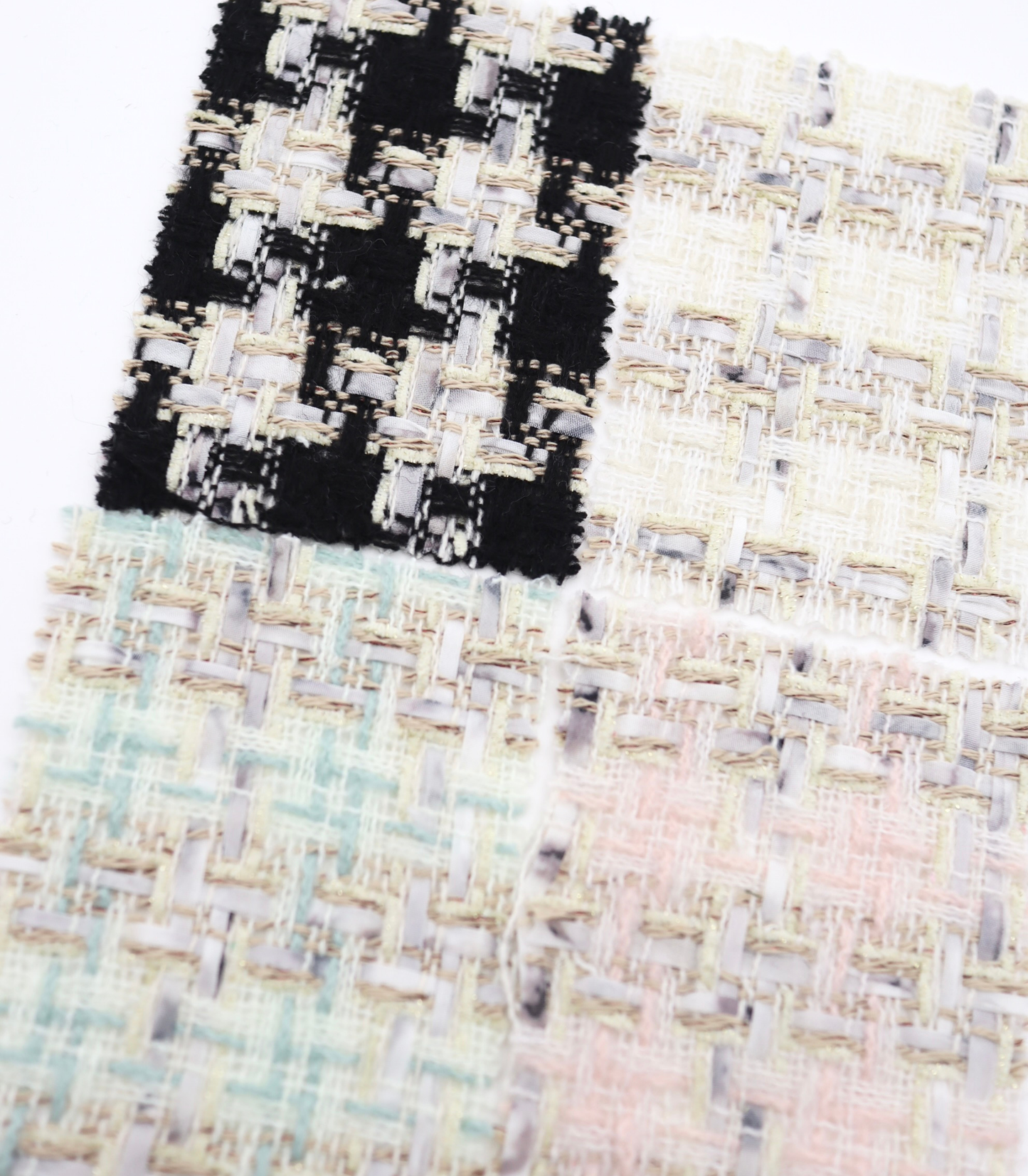 【25SS-337】テープヤーンラメ混ツイード　/0.5ｙあたり=～1220円