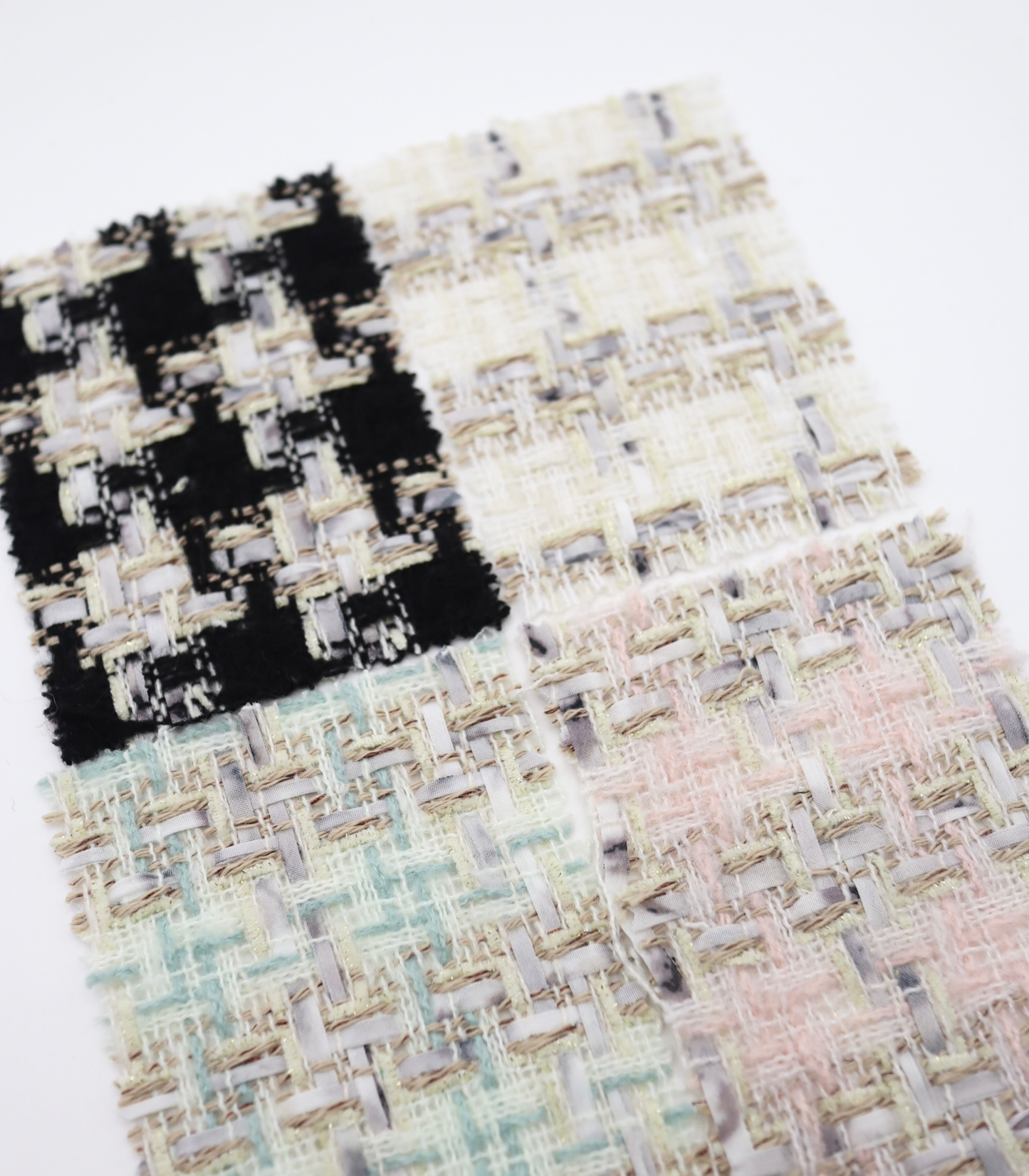 【25SS-337】テープヤーンラメ混ツイード　/0.5ｙあたり=～1220円