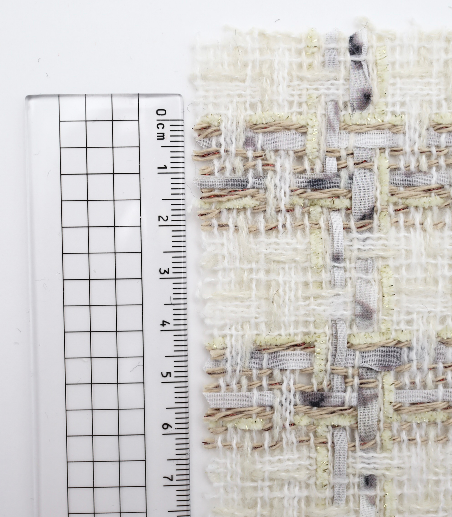 【25SS-337】テープヤーンラメ混ツイード　/0.5ｙあたり=～1220円