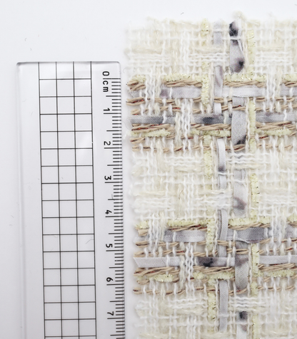 【25SS-337】テープヤーンラメ混ツイード　/0.5ｙあたり=～1220円