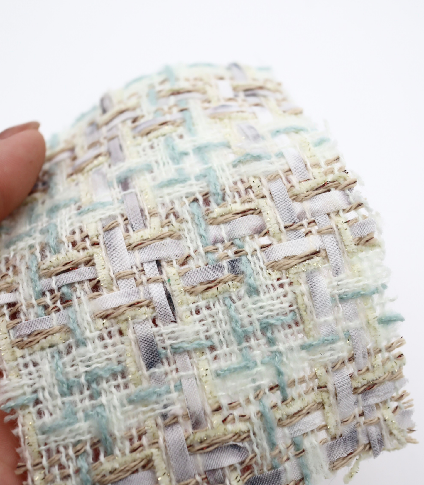 【25SS-337】テープヤーンラメ混ツイード　/0.5ｙあたり=～1220円