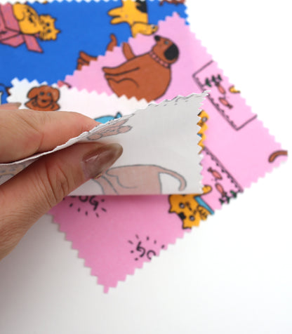 【25SS-253】仲良しワンにゃんずプリント綿ローン　/0.5ｙあたり = ～850円