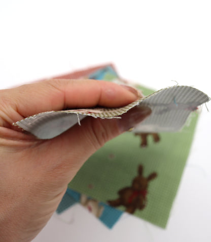 【25SS-234】リボン付きうさちゃん×ギンガムチェック綿ローン　/0.5ｙあたり = ～770円