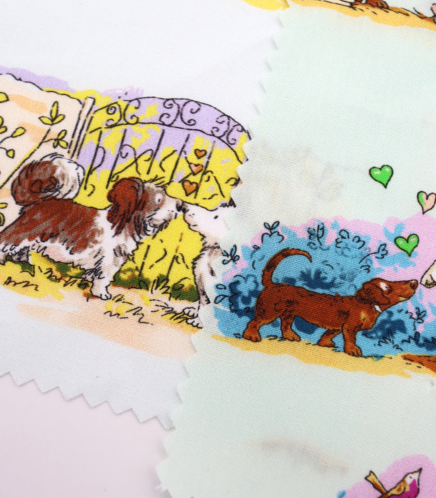 【25SS-254】お散歩ワンちゃんズプリント綿ローン　/0.5ｙあたり = ～850円