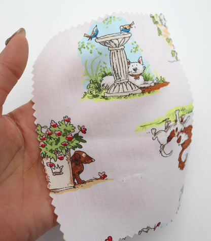 【25SS-254】お散歩ワンちゃんズプリント綿ローン　/0.5ｙあたり = ～850円