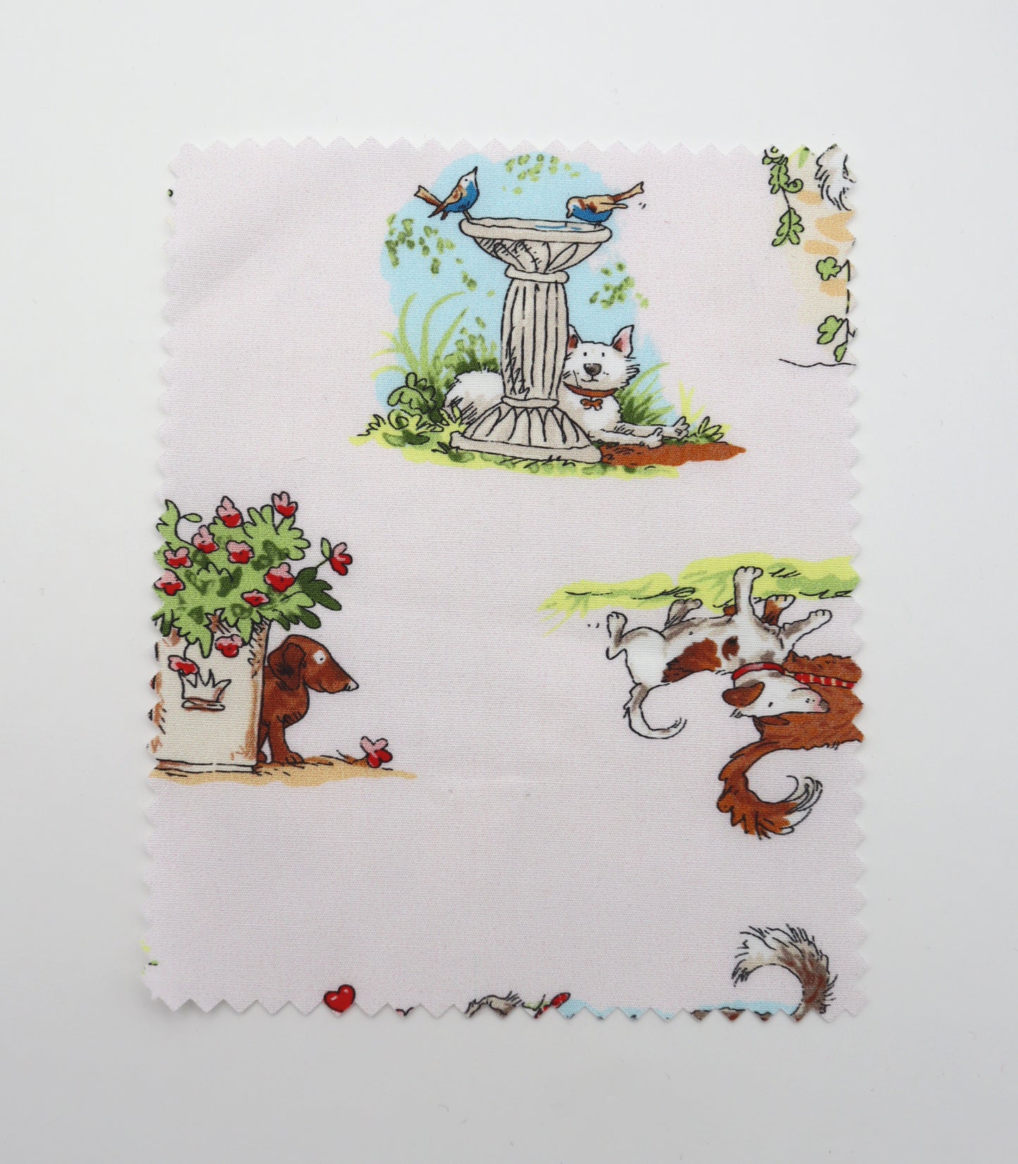 【25SS-254】お散歩ワンちゃんズプリント綿ローン　/0.5ｙあたり = ～850円