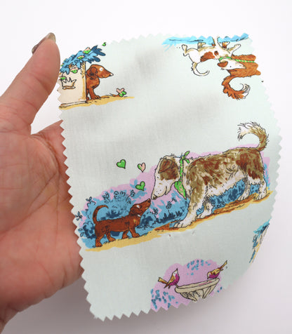 【25SS-254】お散歩ワンちゃんズプリント綿ローン　/0.5ｙあたり = ～850円