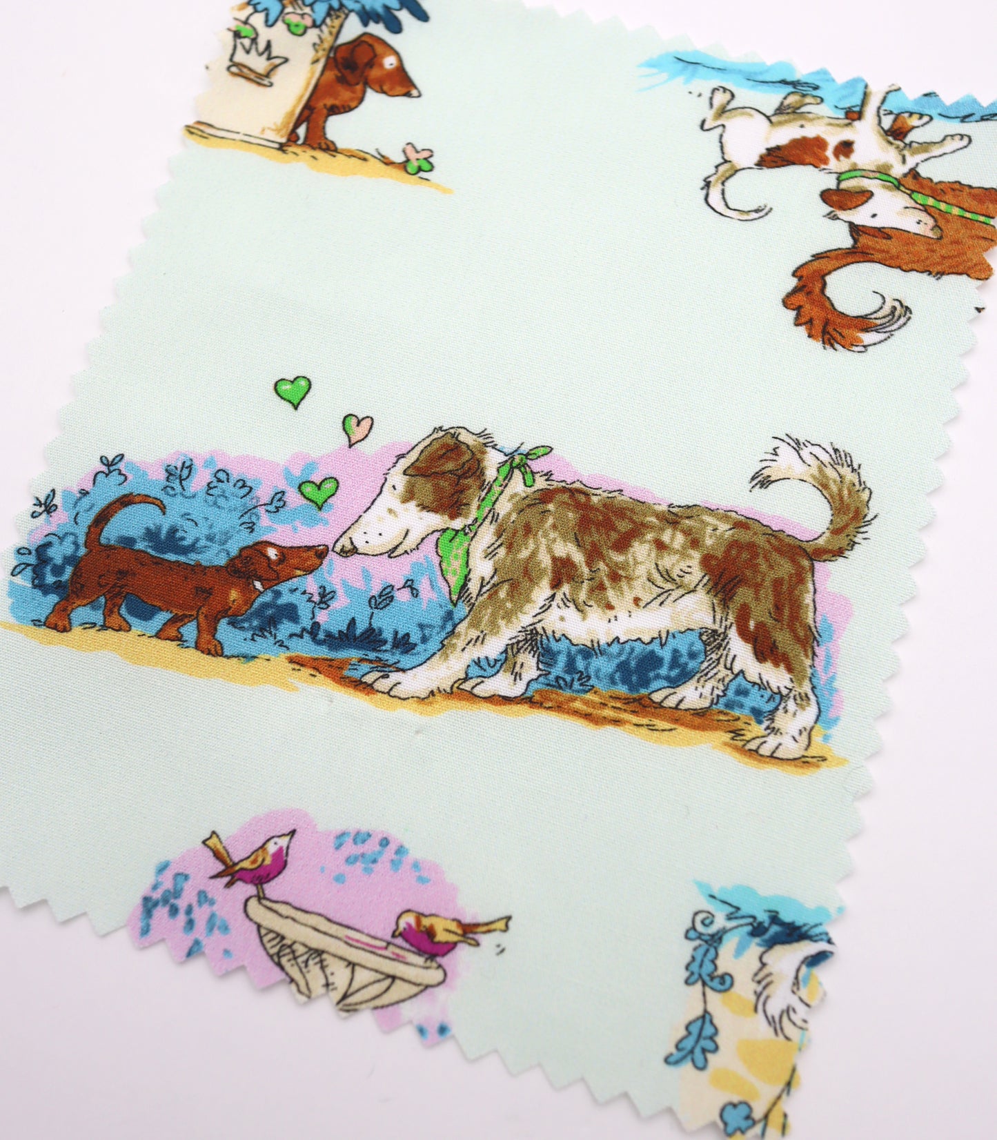 【25SS-254】お散歩ワンちゃんズプリント綿ローン　/0.5ｙあたり = ～850円