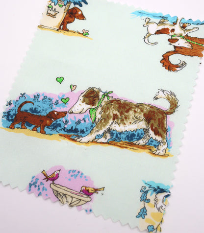 【25SS-254】お散歩ワンちゃんズプリント綿ローン　/0.5ｙあたり = ～850円