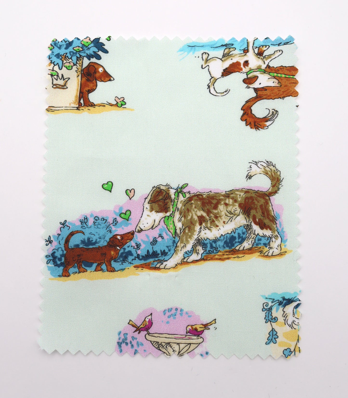 【25SS-254】お散歩ワンちゃんズプリント綿ローン　/0.5ｙあたり = ～850円