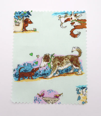 【25SS-254】お散歩ワンちゃんズプリント綿ローン　/0.5ｙあたり = ～850円