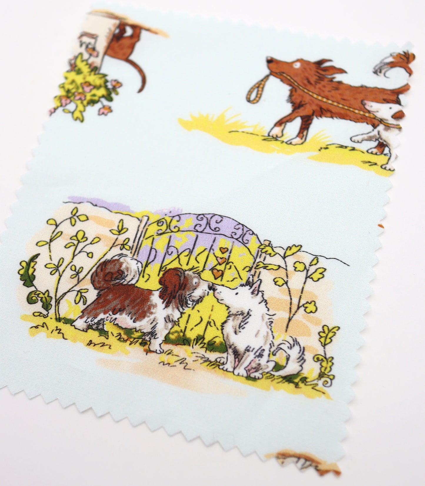 【25SS-254】お散歩ワンちゃんズプリント綿ローン　/0.5ｙあたり = ～850円