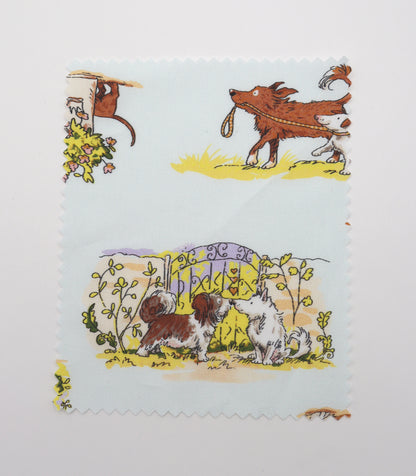 【25SS-254】お散歩ワンちゃんズプリント綿ローン　/0.5ｙあたり = ～850円