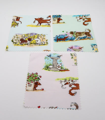 【25SS-254】お散歩ワンちゃんズプリント綿ローン　/0.5ｙあたり = ～850円