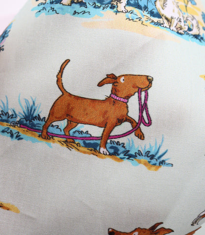 【25SS-254】お散歩ワンちゃんズプリント綿ローン　/0.5ｙあたり = ～850円