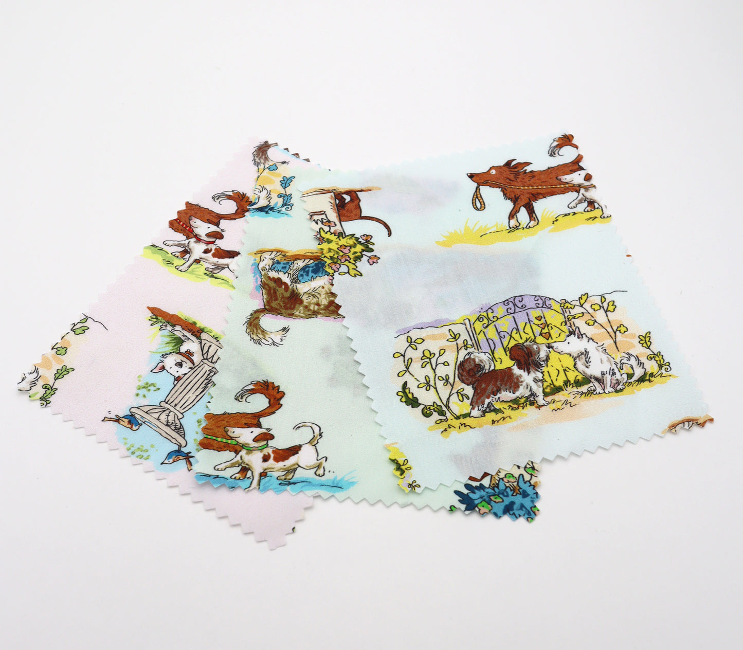 【25SS-254】お散歩ワンちゃんズプリント綿ローン　/0.5ｙあたり = ～850円