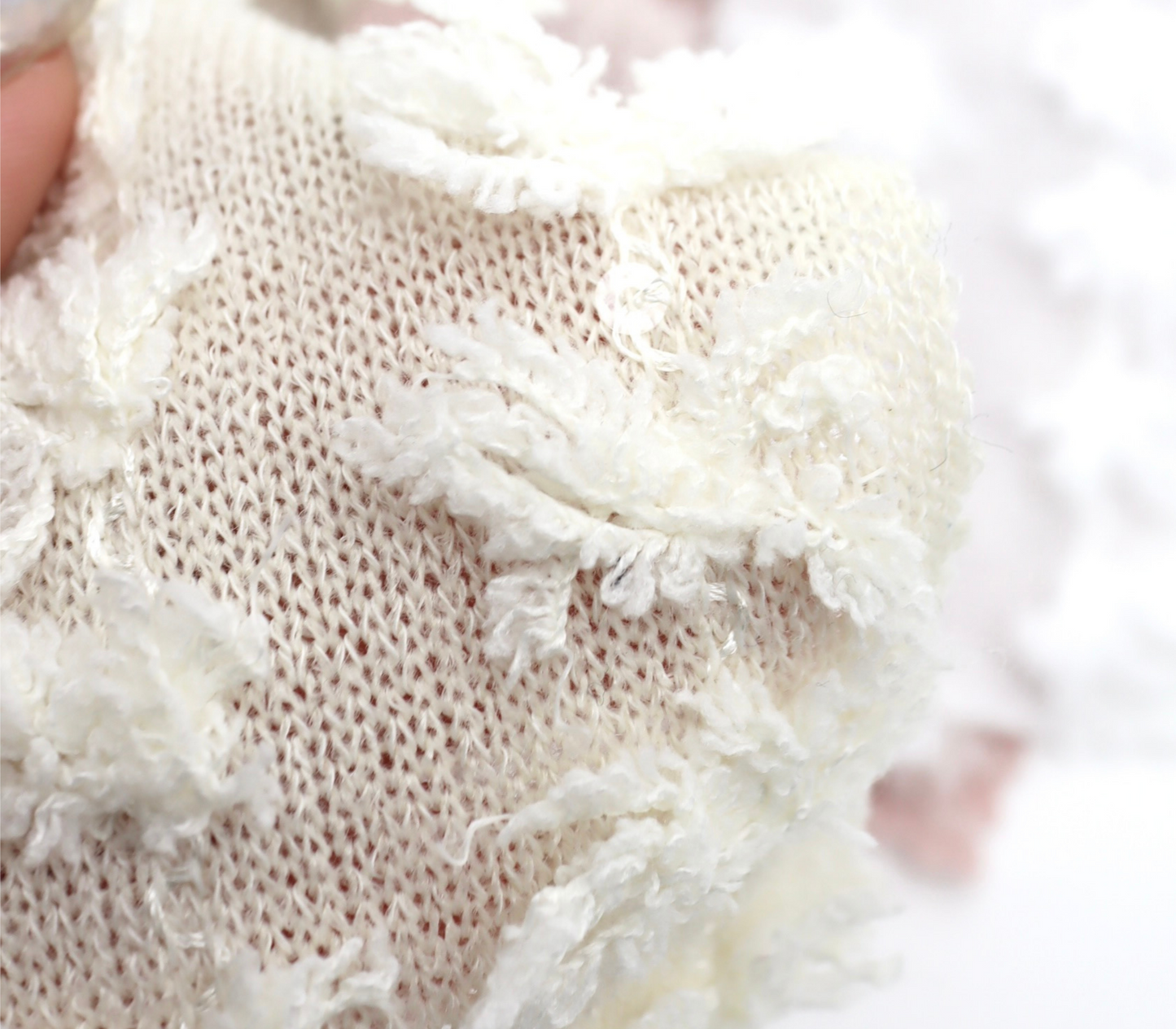 【25SS-303】フリンジストライプ天竺ニット　/0.5ｙあたり = ～1140円