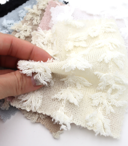 【25SS-303】フリンジストライプ天竺ニット　/0.5ｙあたり = ～1140円