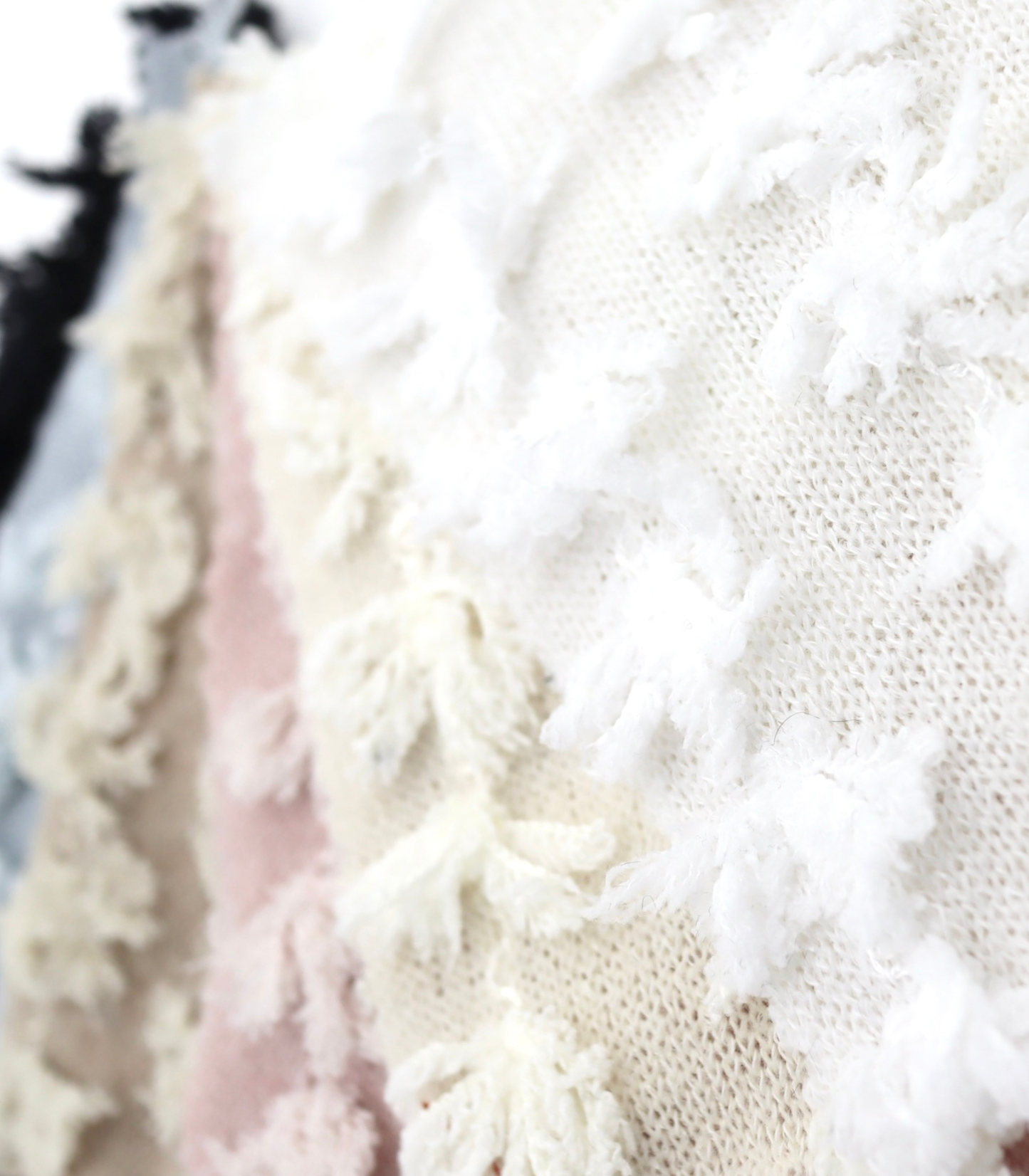 【25SS-303】フリンジストライプ天竺ニット　/0.5ｙあたり = ～1140円