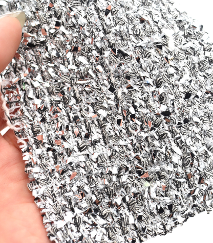 【25SS-304】メタリックテープヤーンミックスツイード　/0.5ｙあたり = ～2265円